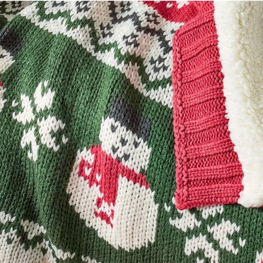 Pottery Barn Archie Snowman Blanket - Picture 3 of 5